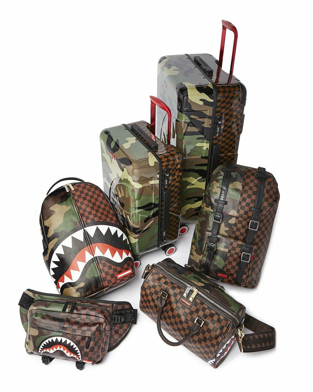 JUNGLE PARIS 21.5” CARRY-ON SHARKITECTURE LUGGAGE | Sprayground Discounted