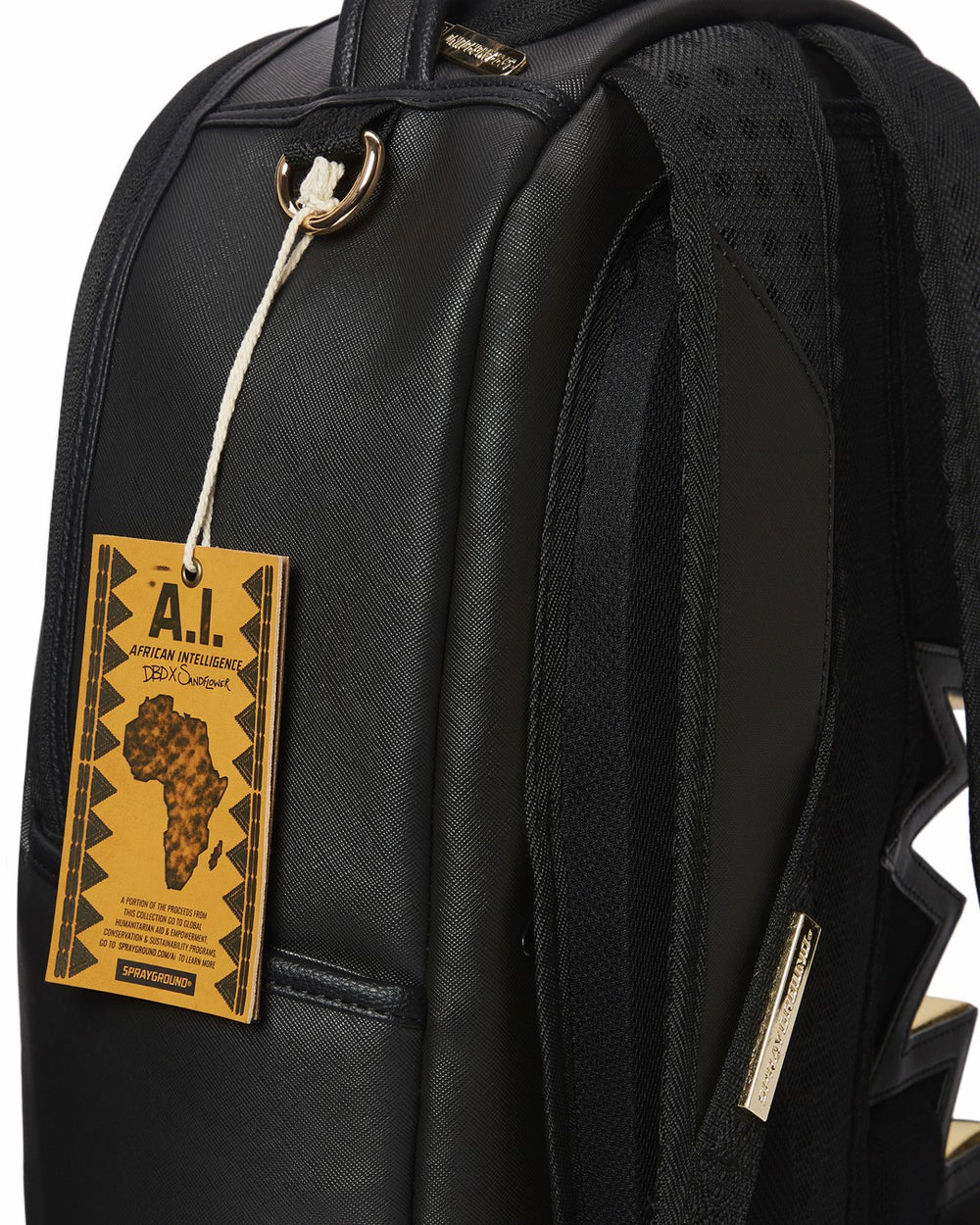 A.i.3 SHARK BITE BLACK GOLD BACKPACK (DLXV) | Sprayground Value Deal