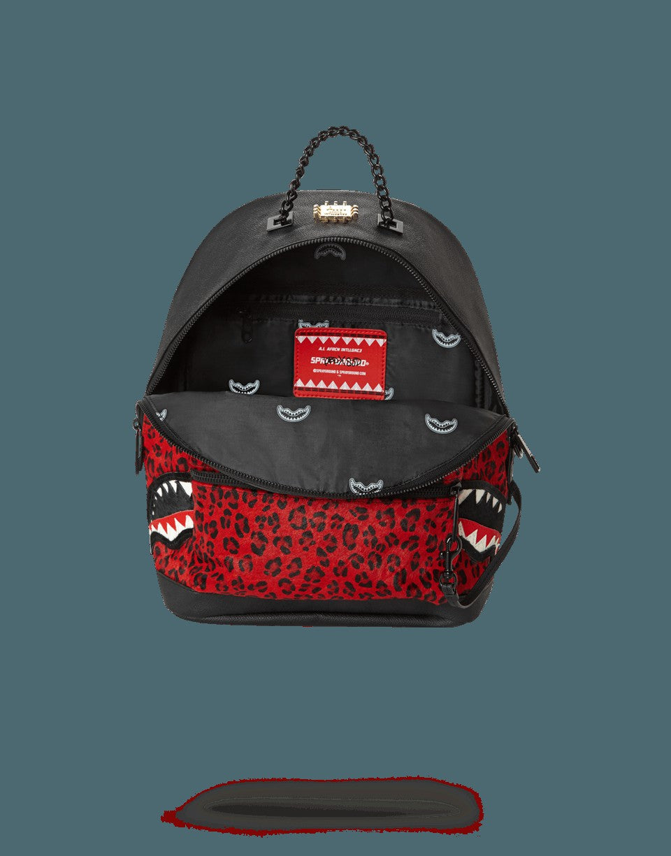 6-STRAP RED LEOPARD EMPRESS (PONY HAIR) | Sprayground Savings