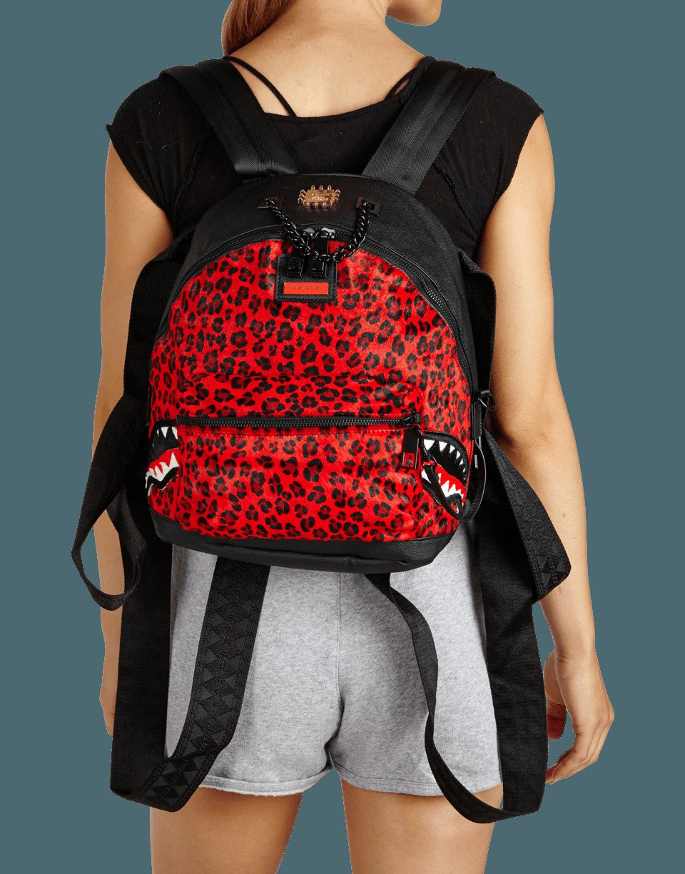 6-STRAP RED LEOPARD EMPRESS (PONY HAIR) | Sprayground Savings