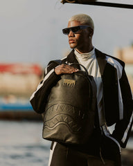 GOLD BRICK DRIP BLACK BACKPACK | Sprayground Special Offer