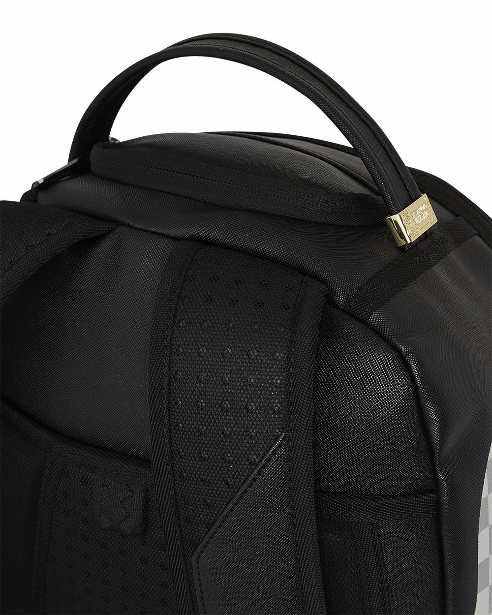 SHARK CENTRAL CREAM BLACK CHECK BACKPACK | Sprayground Special Offer