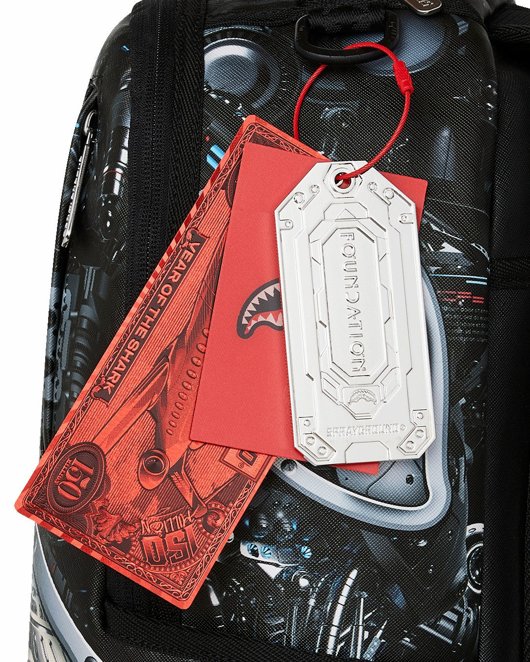 FOUNDATION LADY DEMERZEL ROBOTIC SHARK BACKPACK | Sprayground Bargain