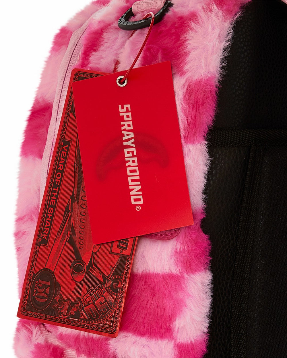 FURZILLA SHARK (PINK CHECK) BACKPACK | Sprayground Special Offer