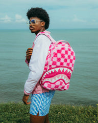 FURZILLA SHARK (PINK CHECK) BACKPACK | Sprayground Special Offer