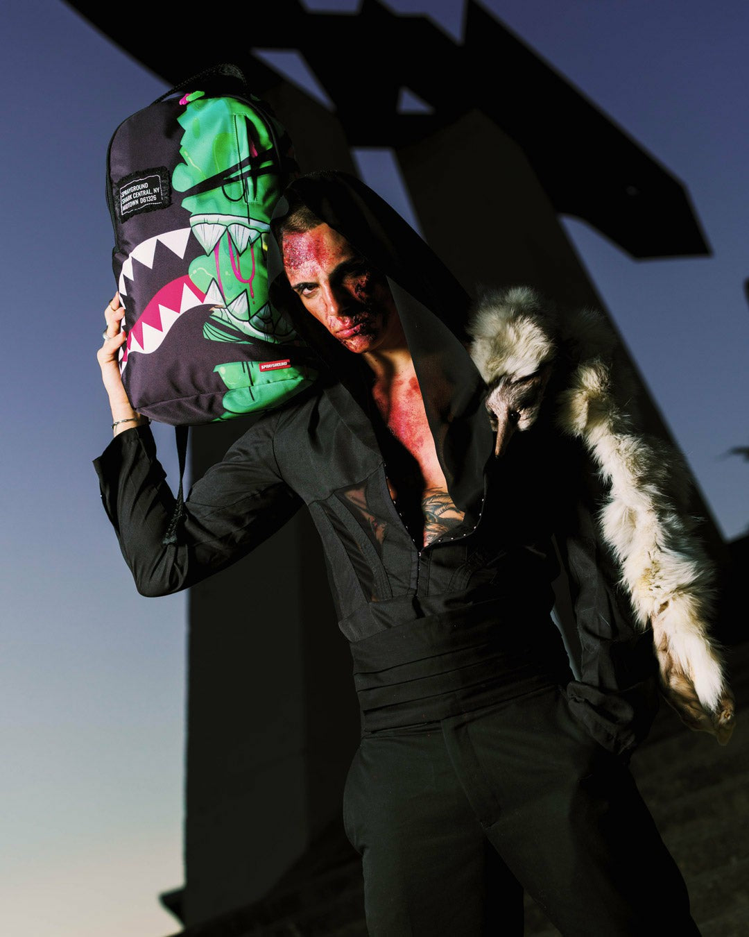 ZOMBIE OOZE SHARK CENTRAL BACKPACK | Sprayground Bargain