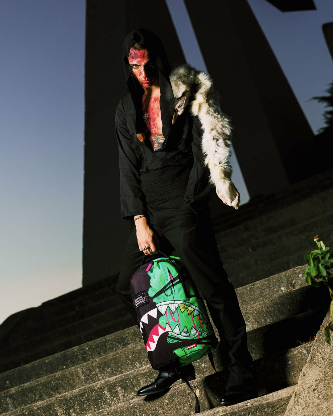 ZOMBIE OOZE SHARK CENTRAL BACKPACK | Sprayground Bargain