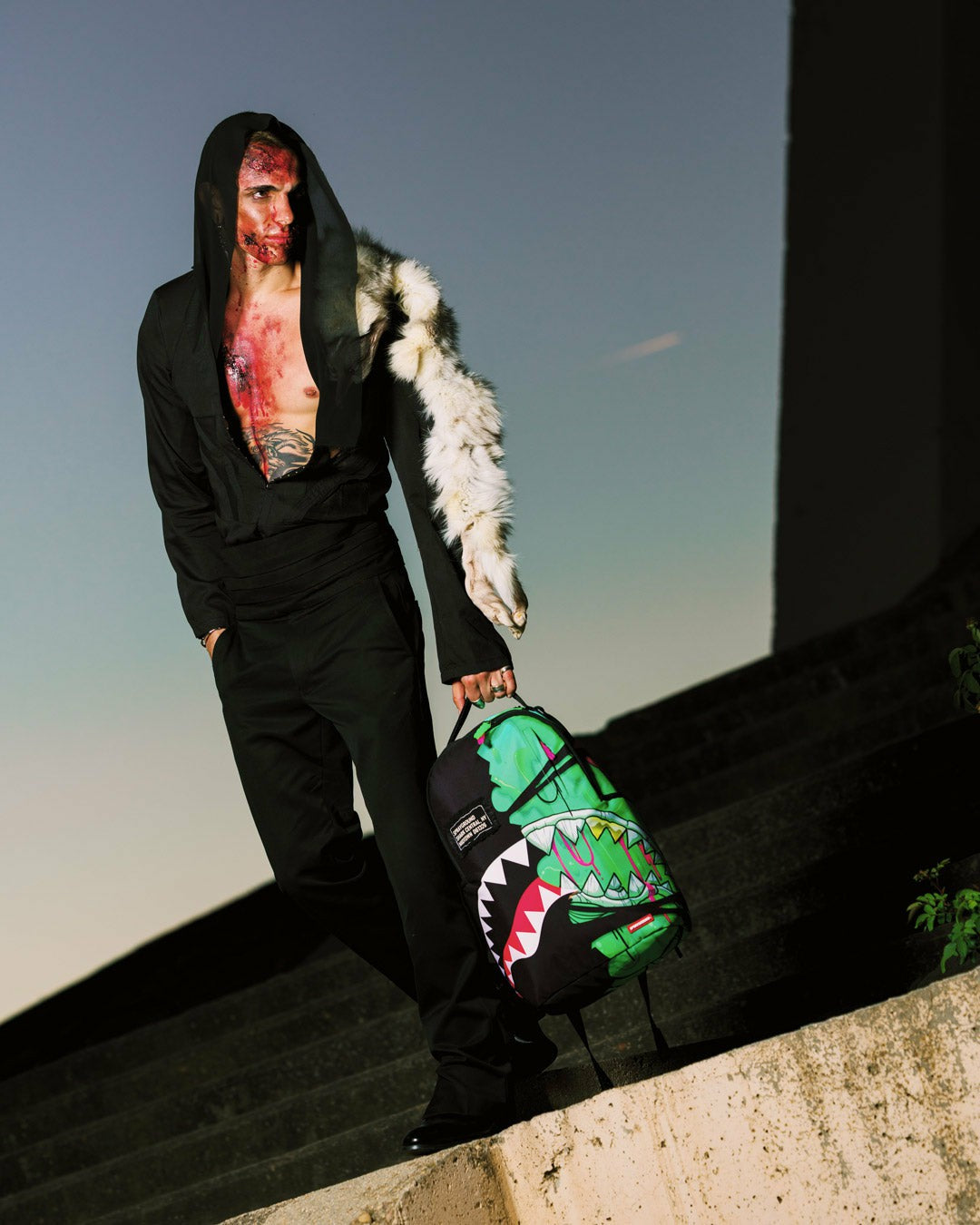 ZOMBIE OOZE SHARK CENTRAL BACKPACK | Sprayground Bargain