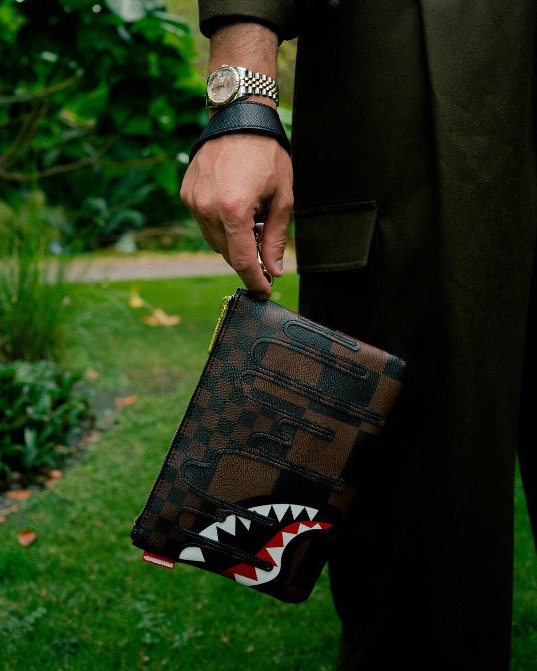 XTC SHARKS IN PARIS CROSSOVER CLUTCH | Sprayground Limited Offer