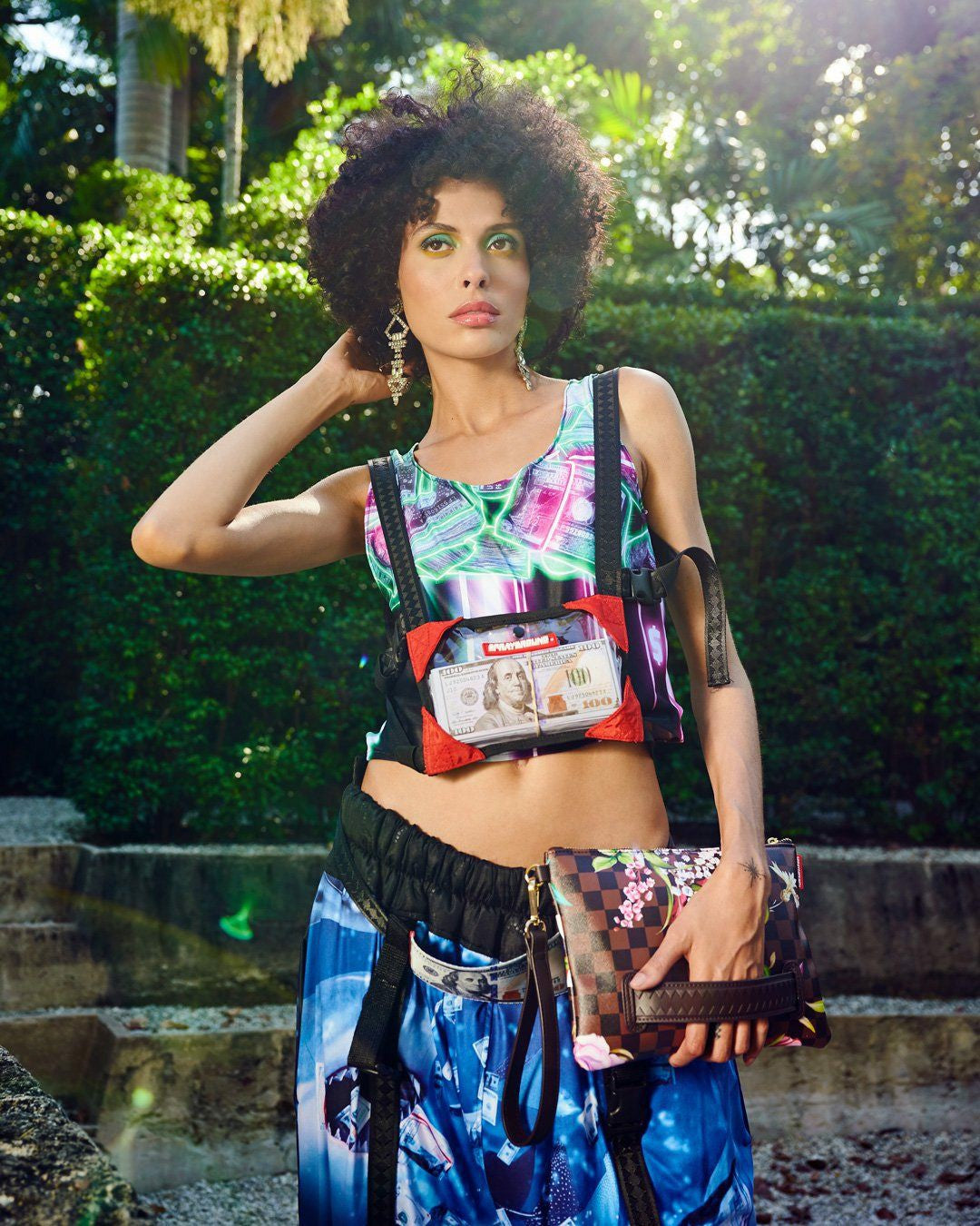 GARDEN OF SHARKS CROSSOVER CLUTCH | Sprayground Savings