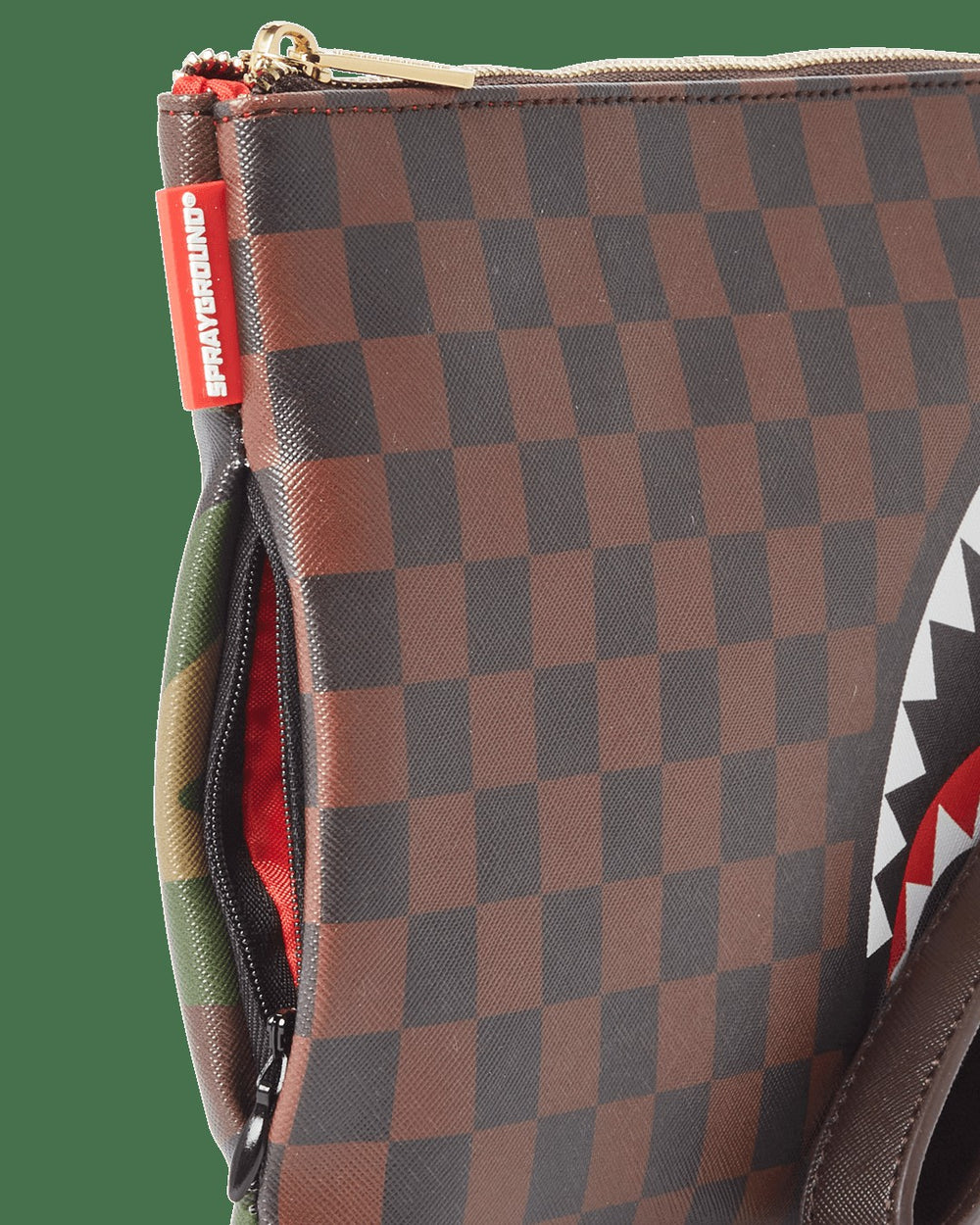 CHECKS IN CAMOFLAUGE CROSSOVER CLUTCH | Sprayground Hot Deal