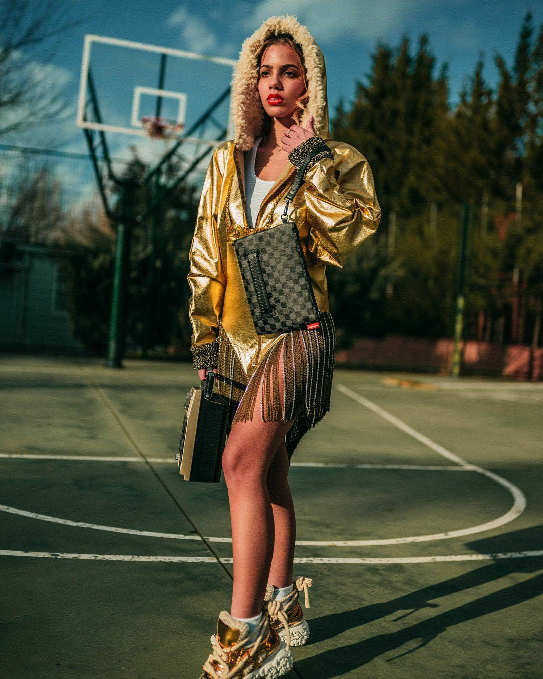 HENNY BLACK CROSSOVER CLUTCH | Sprayground On Sale