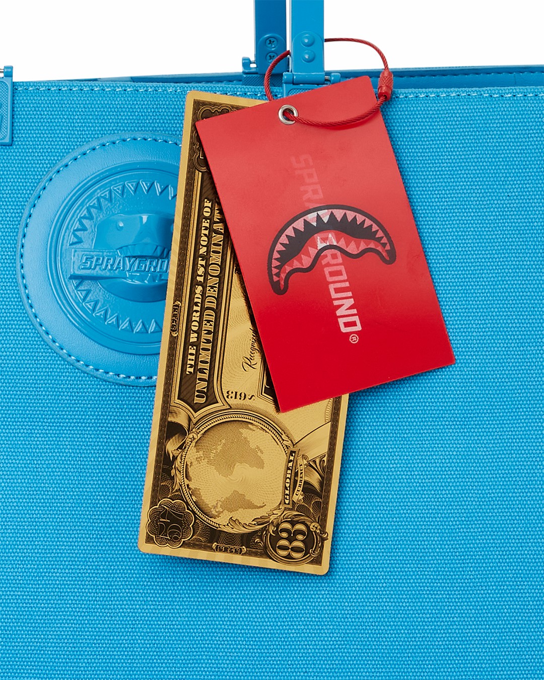 HEAVY METAL SHARK BLUE TORTUGA TOTE | Sprayground Discounted
