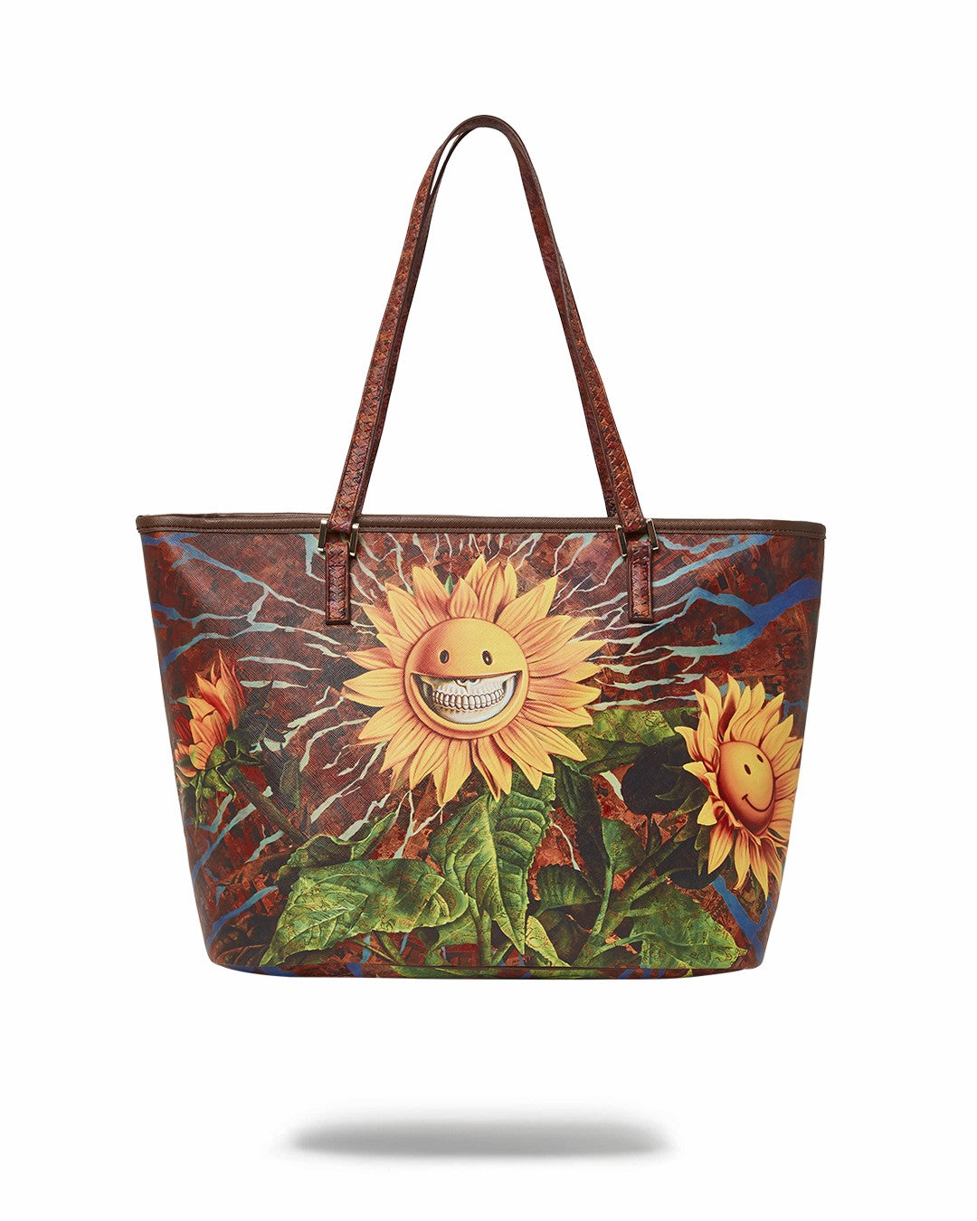 SUNFLOWER GRIN RON ENGLISH COLLAB TOTE | Sprayground On Sale
