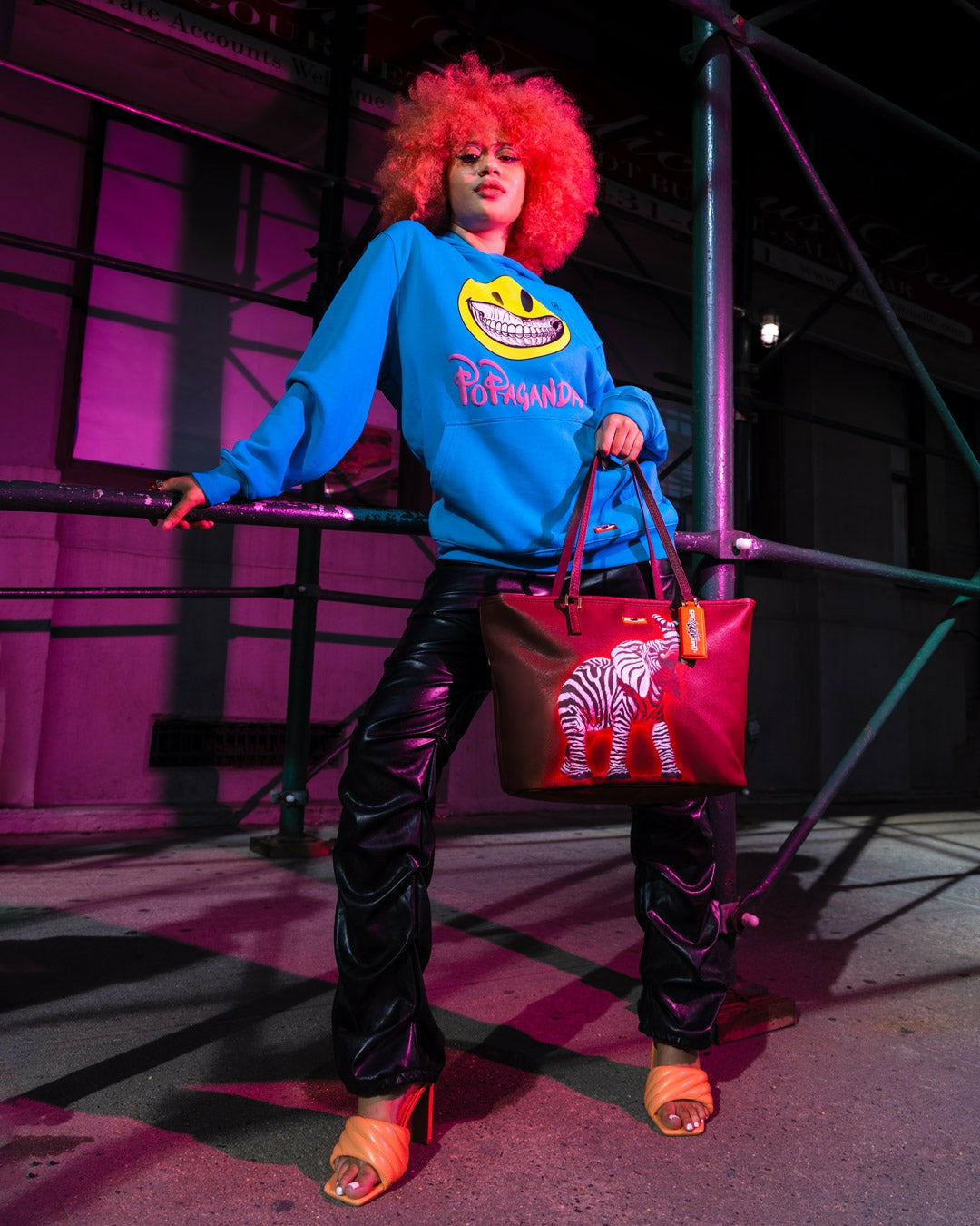 ZEBRA ELEPHANT RON ENGLISH COLLAB TOTE | Sprayground Sale