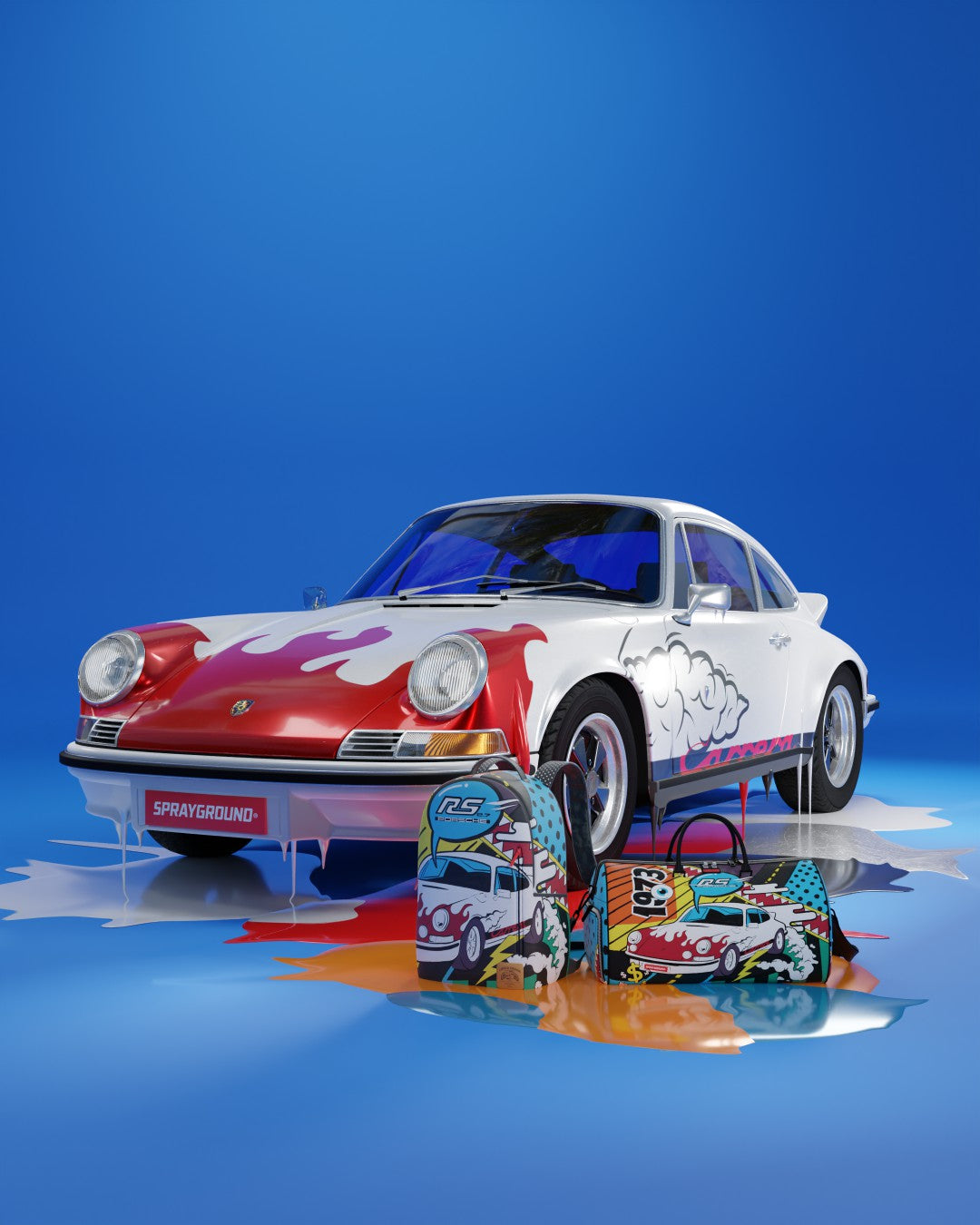 PORSCHE 1972 COLLAB DUFFLE (ONLY 1,911 UNITS MADE) | Sprayground Discounted