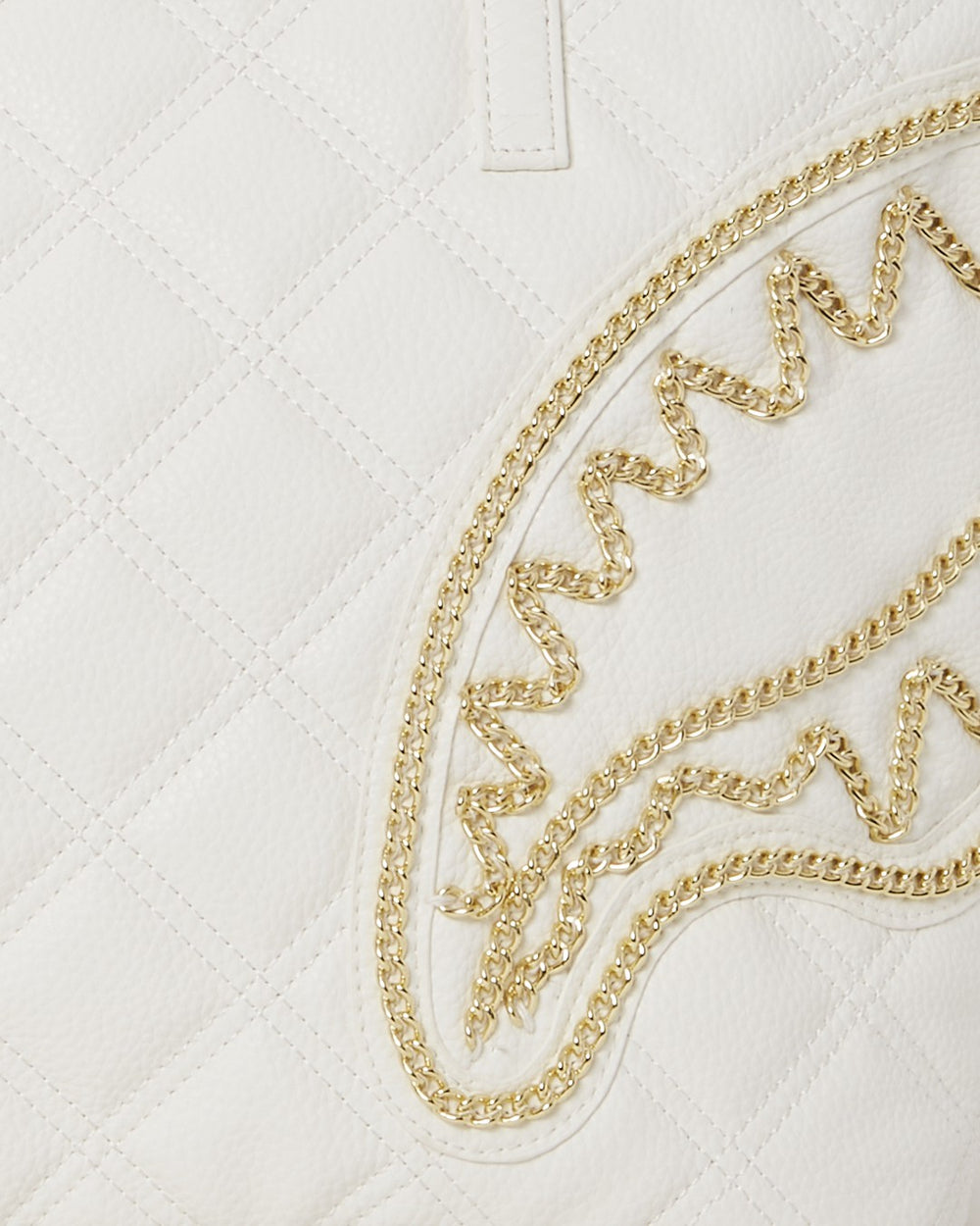 RIVIERA LE BLANC GOLD CHAIN SHARK TOTE | Sprayground Discounted