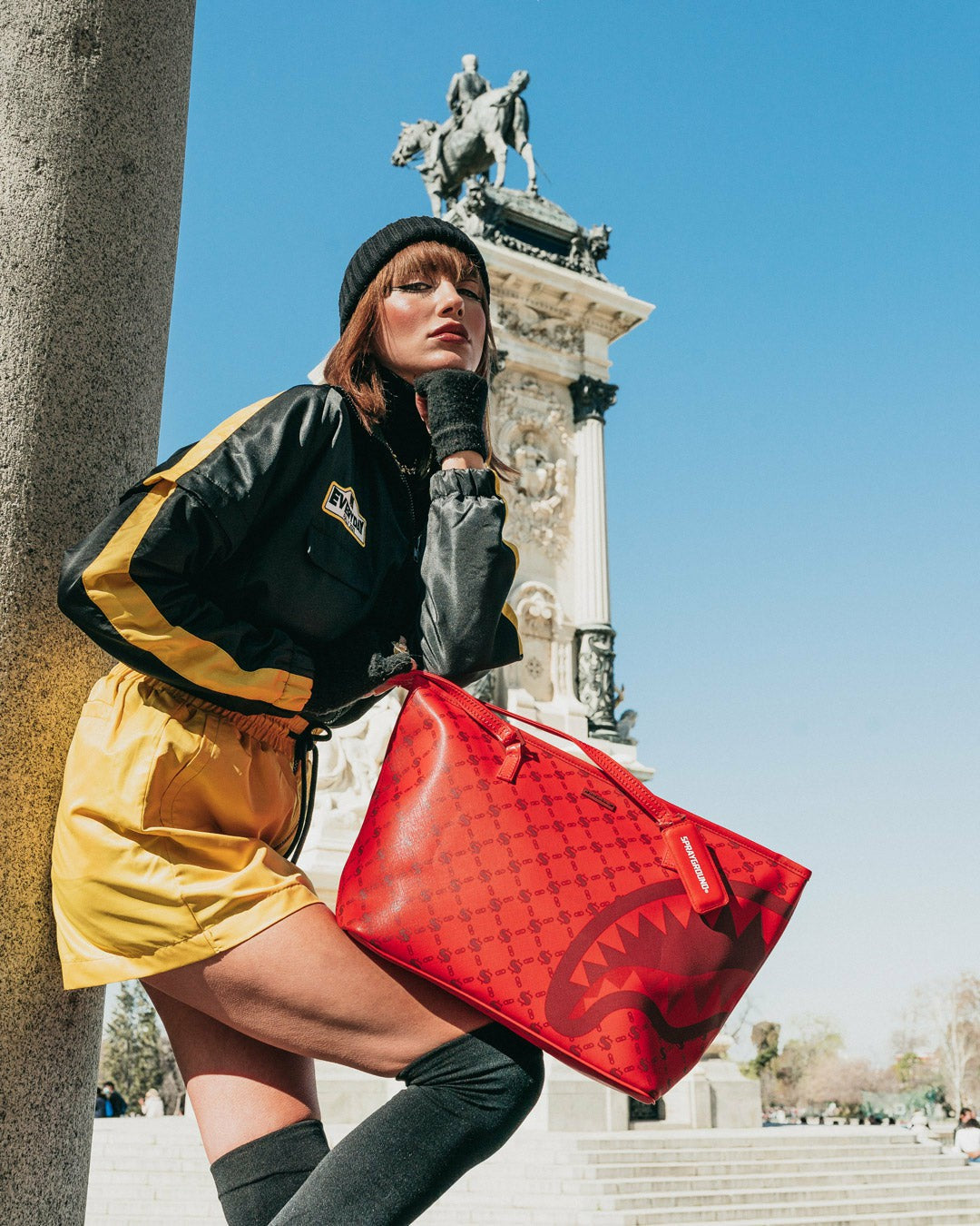 MONEY PATTERN BRICK TOTE | Sprayground Value Deal