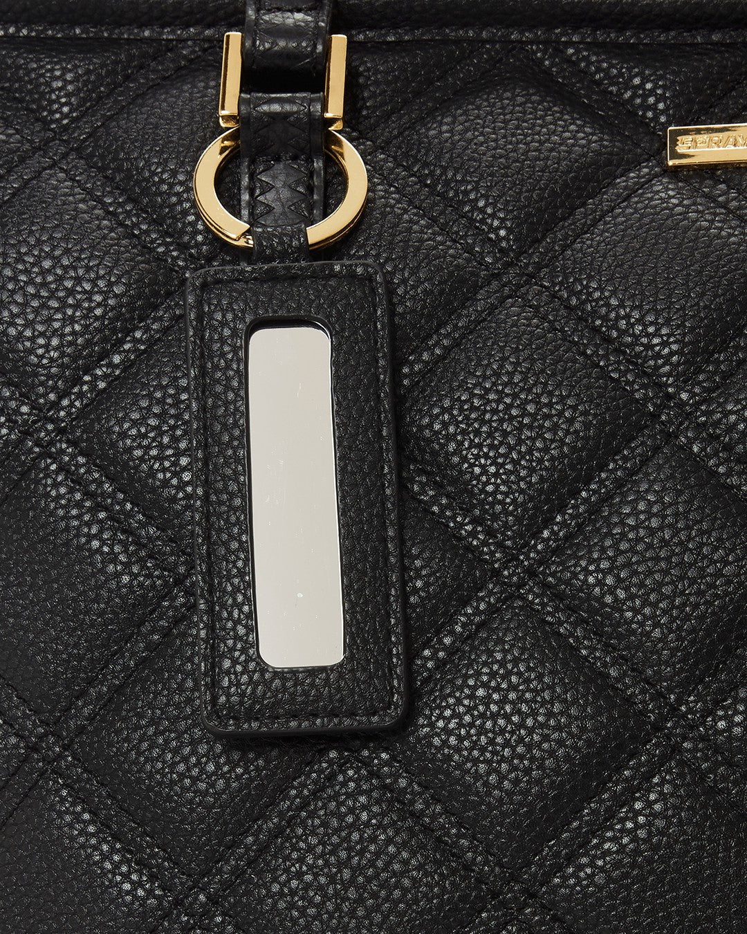 NOIR QUILT GOLD CHAIN SHARK TOTE | Sprayground Bargain