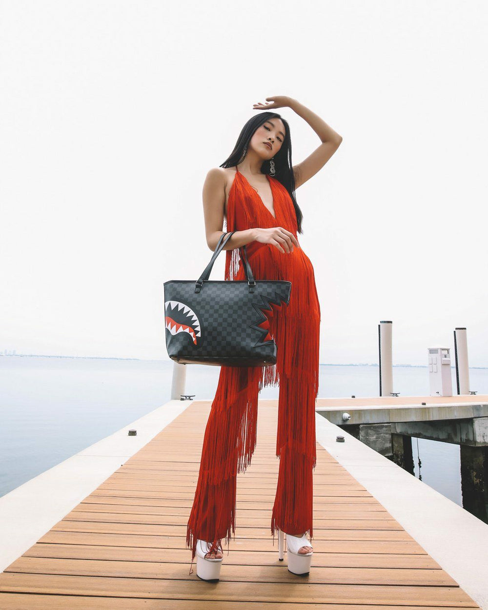 SHARK BITE SHARKS IN PARIS GRAY TOTE | Sprayground Savings