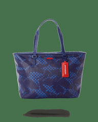SHARK CHECK (BLUE) TOTE | Sprayground Sale