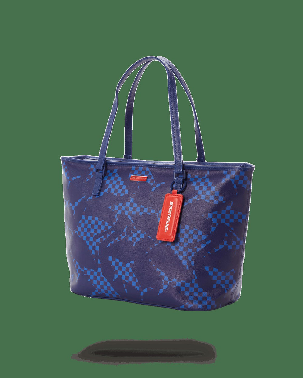 SHARK CHECK (BLUE) TOTE | Sprayground Sale