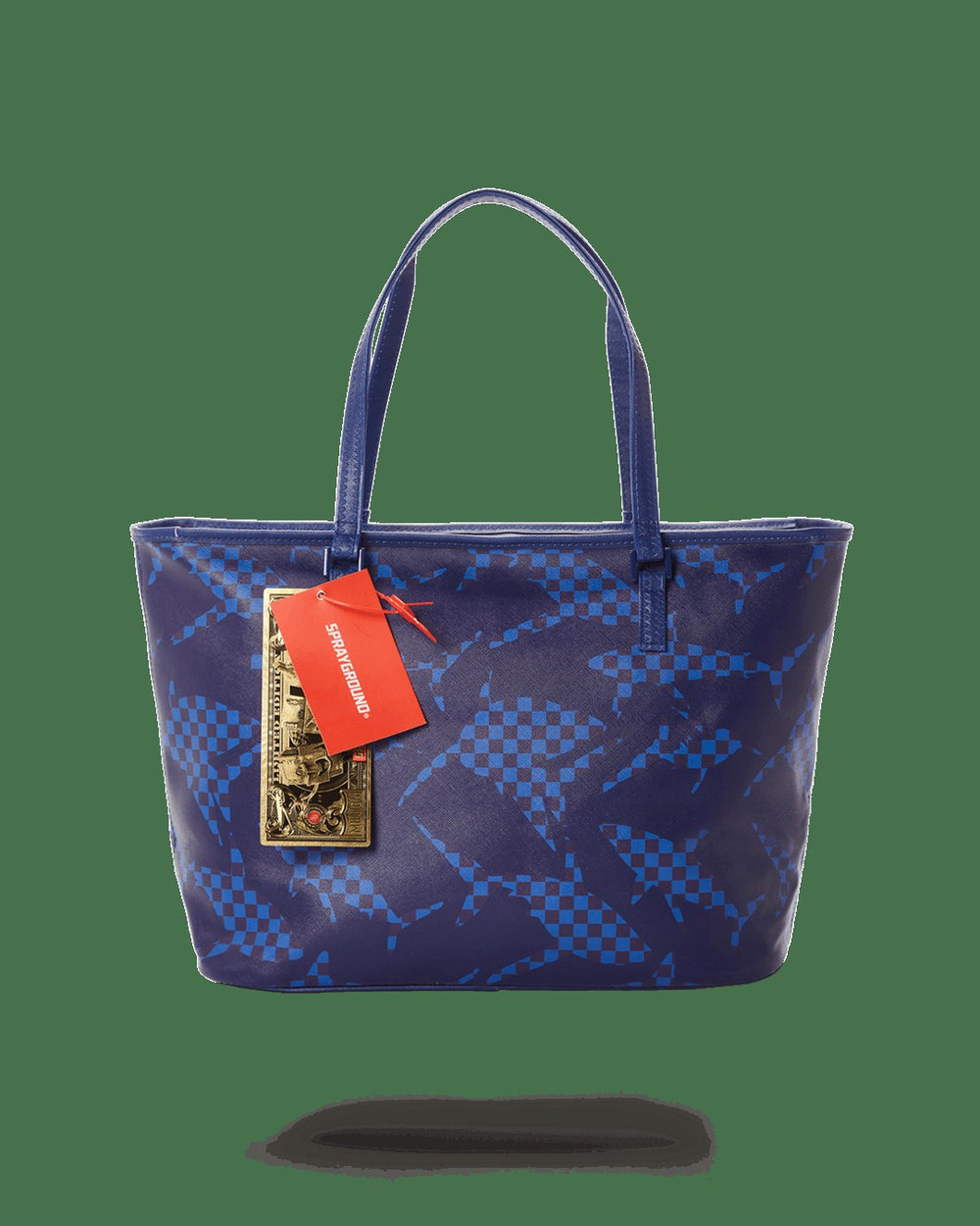 SHARK CHECK (BLUE) TOTE | Sprayground Sale