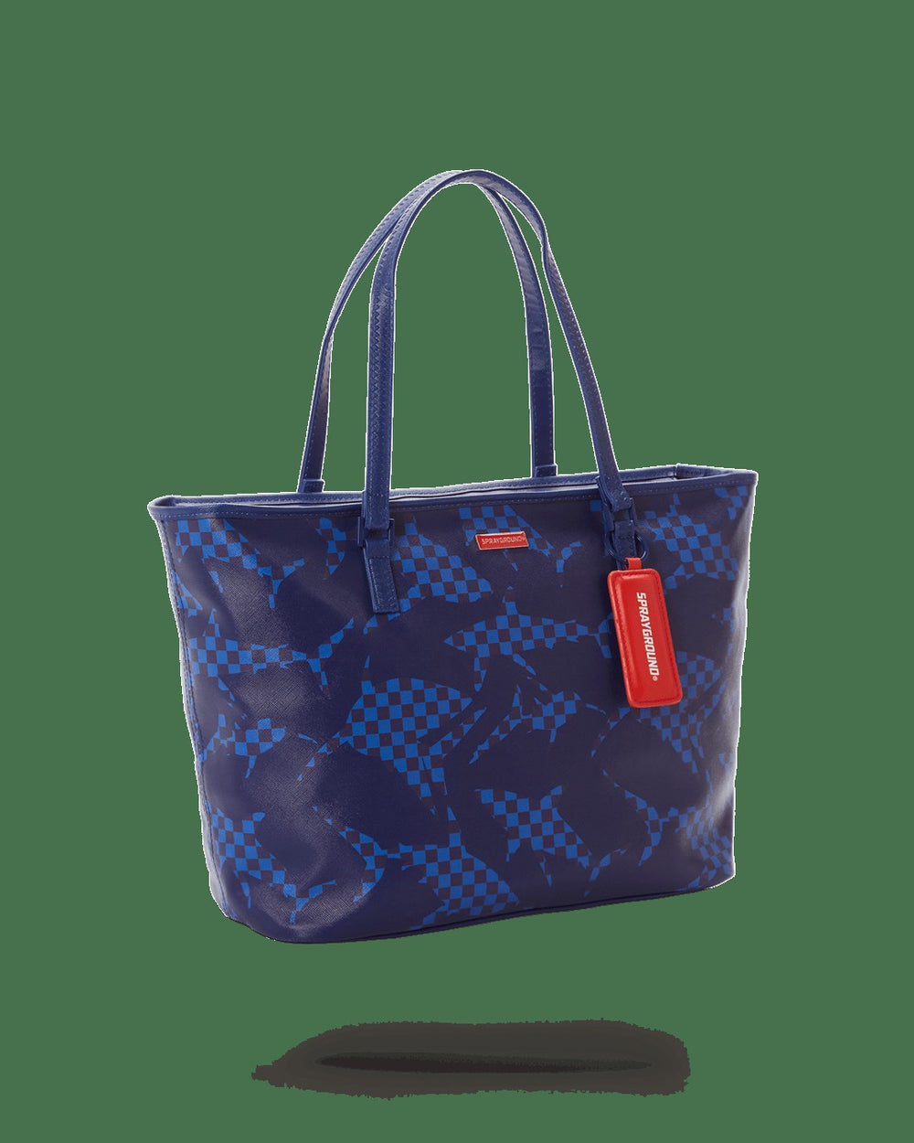 SHARK CHECK (BLUE) TOTE | Sprayground Sale