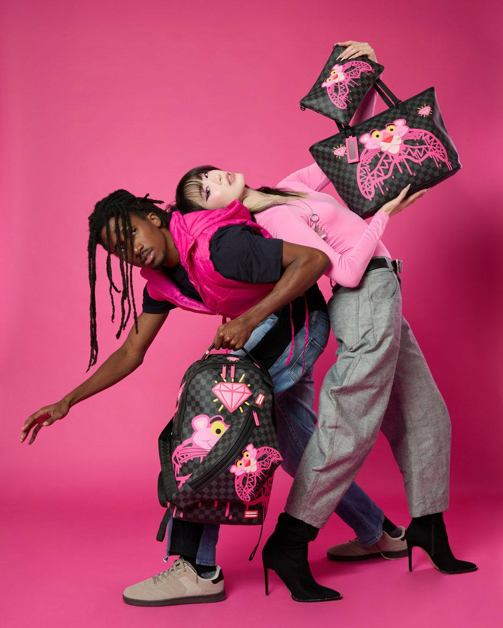 PINK PANTHER DIAMOND SHARK SAVVY CROSSBODY | Sprayground Savings