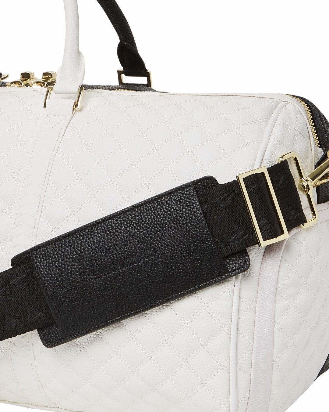 LEVELED UP SPLIT QUILT SHARK DUFFLE | Sprayground Hot Deal