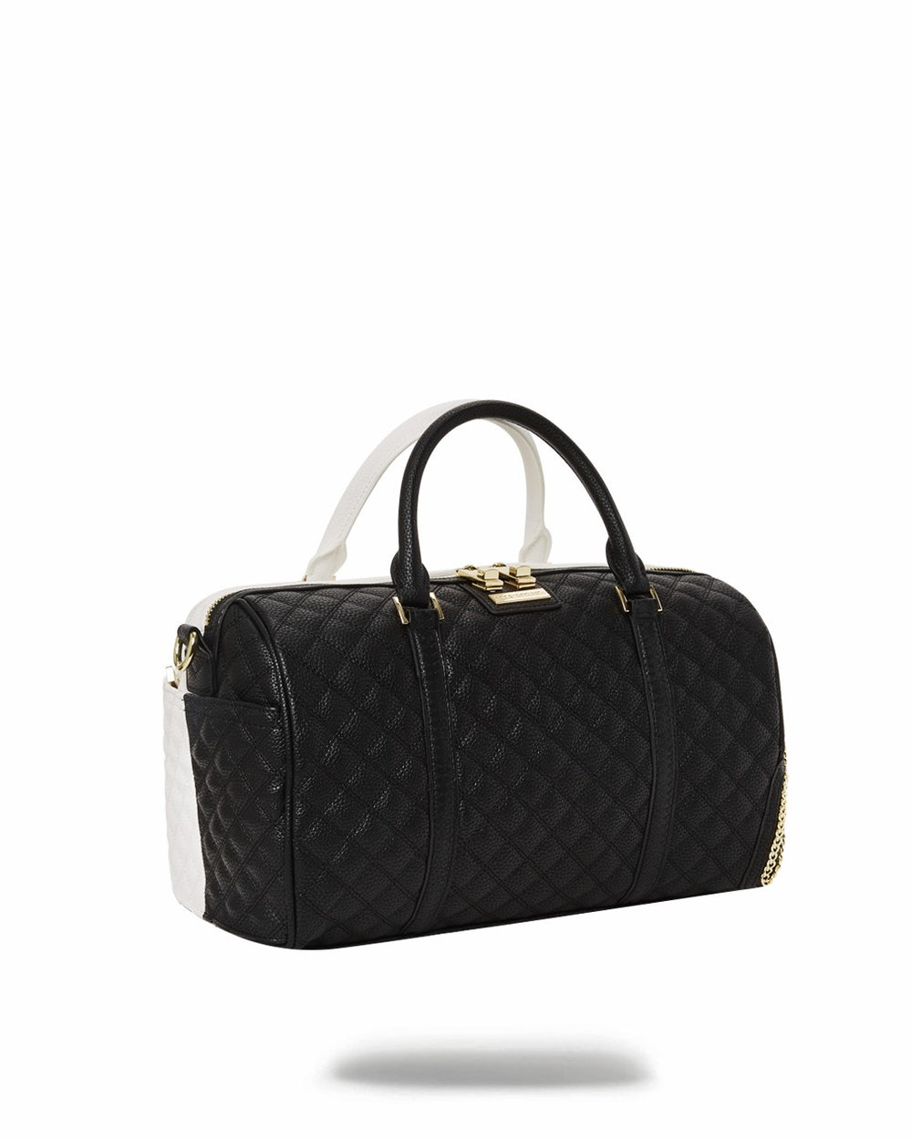 LEVELED UP SPLIT QUILT SHARK MINI DUFFLE | Sprayground Limited Offer