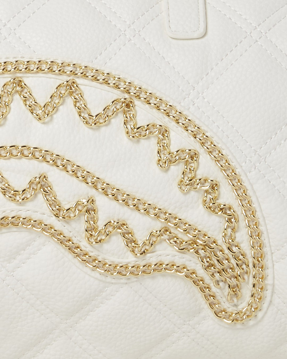 RIVIERA LE BLANC GOLD CHAIN SHARK MINI DUFFLE | Sprayground Exclusive Deal