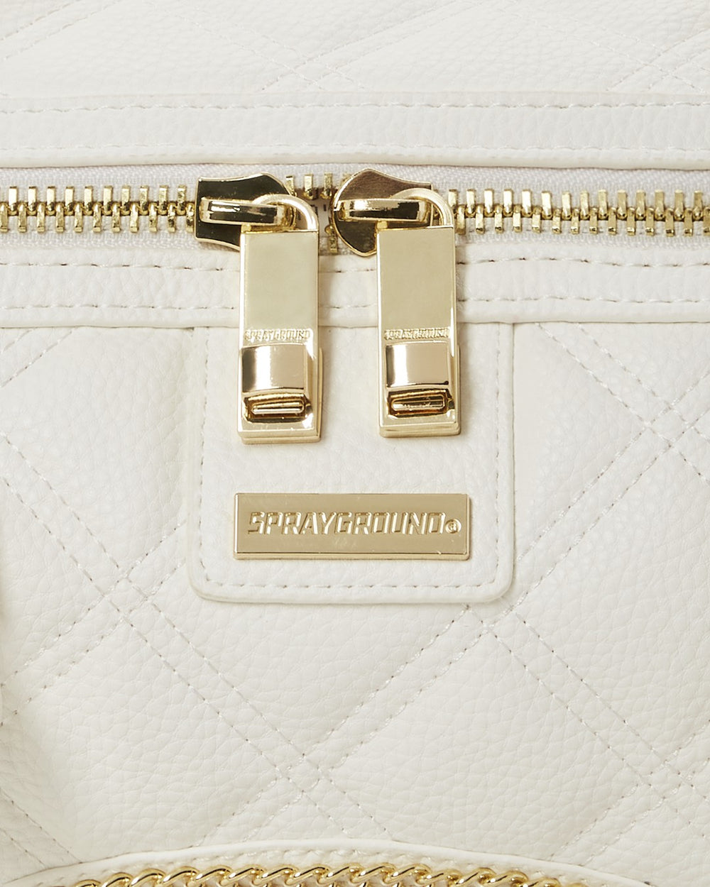 RIVIERA LE BLANC GOLD CHAIN SHARK MINI DUFFLE | Sprayground Exclusive Deal