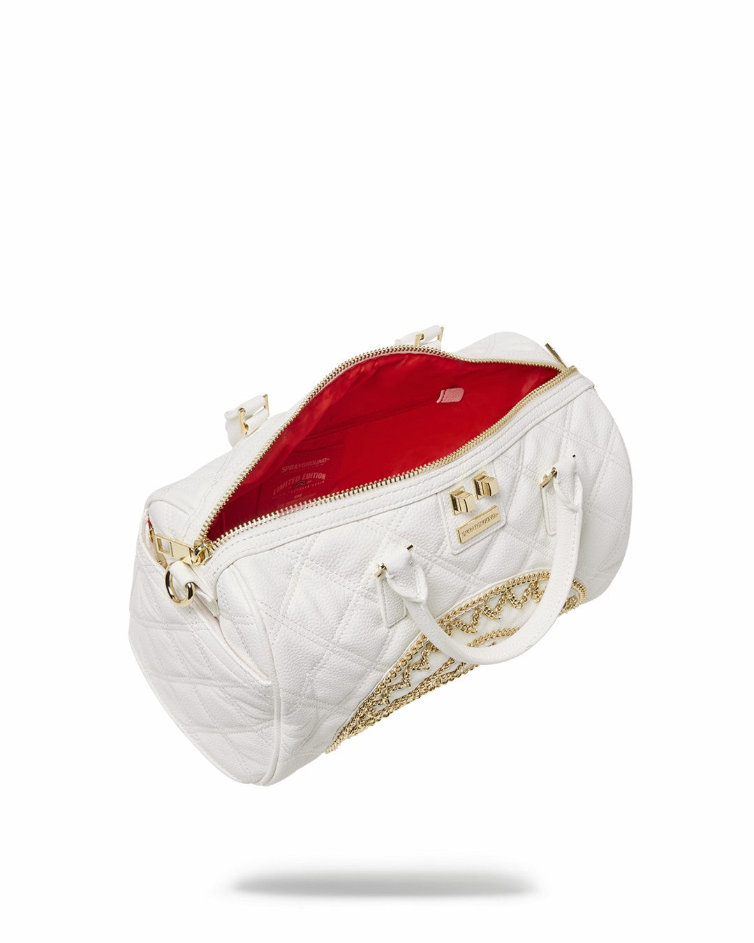 RIVIERA LE BLANC GOLD CHAIN SHARK MINI DUFFLE | Sprayground Exclusive Deal