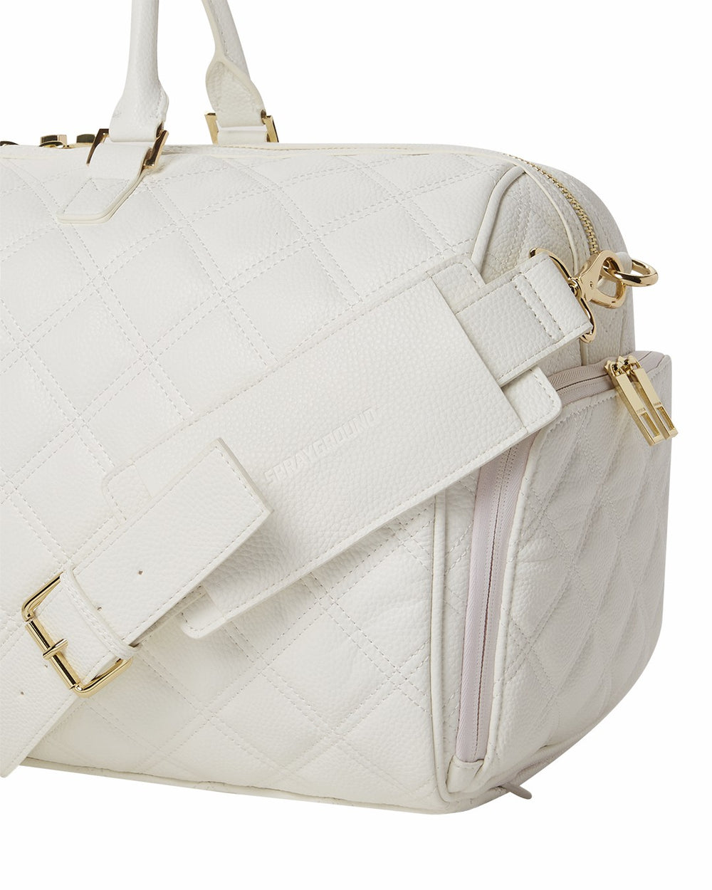 RIVIERA LE BLANC GOLD CHAIN SHARK DUFFLE | Sprayground Hot Deal