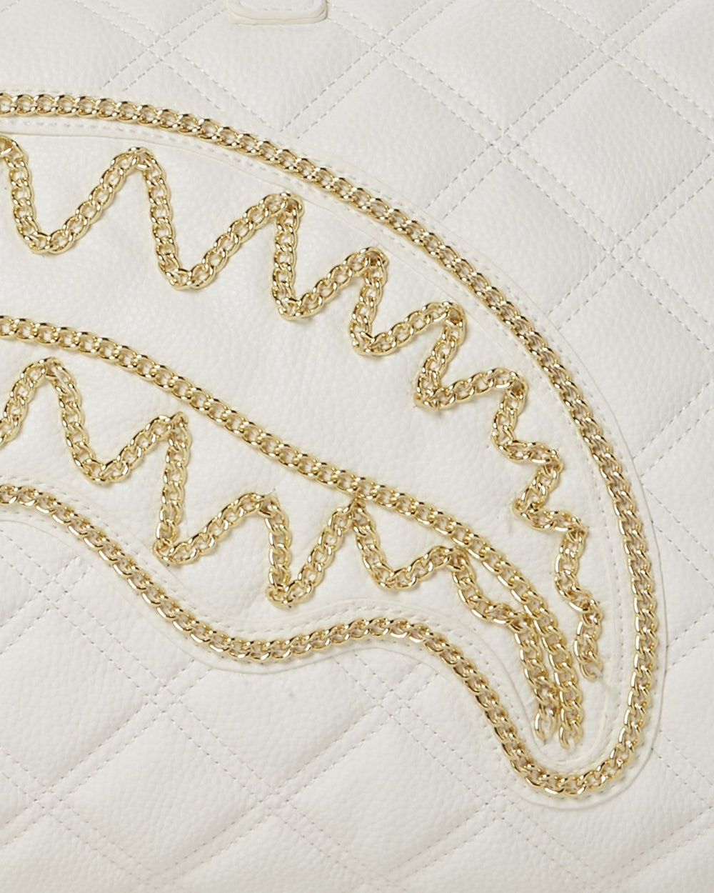 RIVIERA LE BLANC GOLD CHAIN SHARK DUFFLE | Sprayground Hot Deal