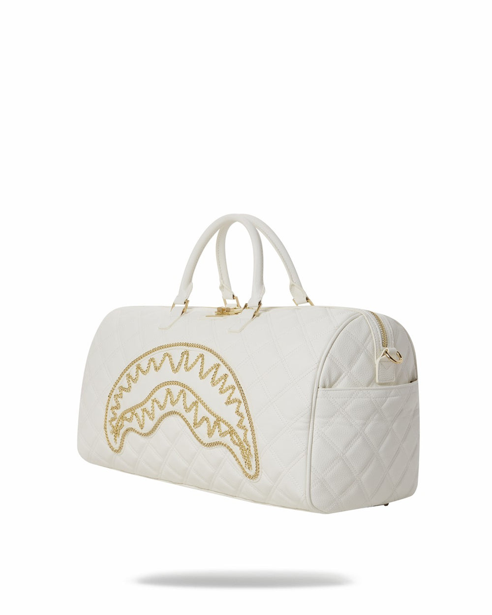 RIVIERA LE BLANC GOLD CHAIN SHARK DUFFLE | Sprayground Hot Deal