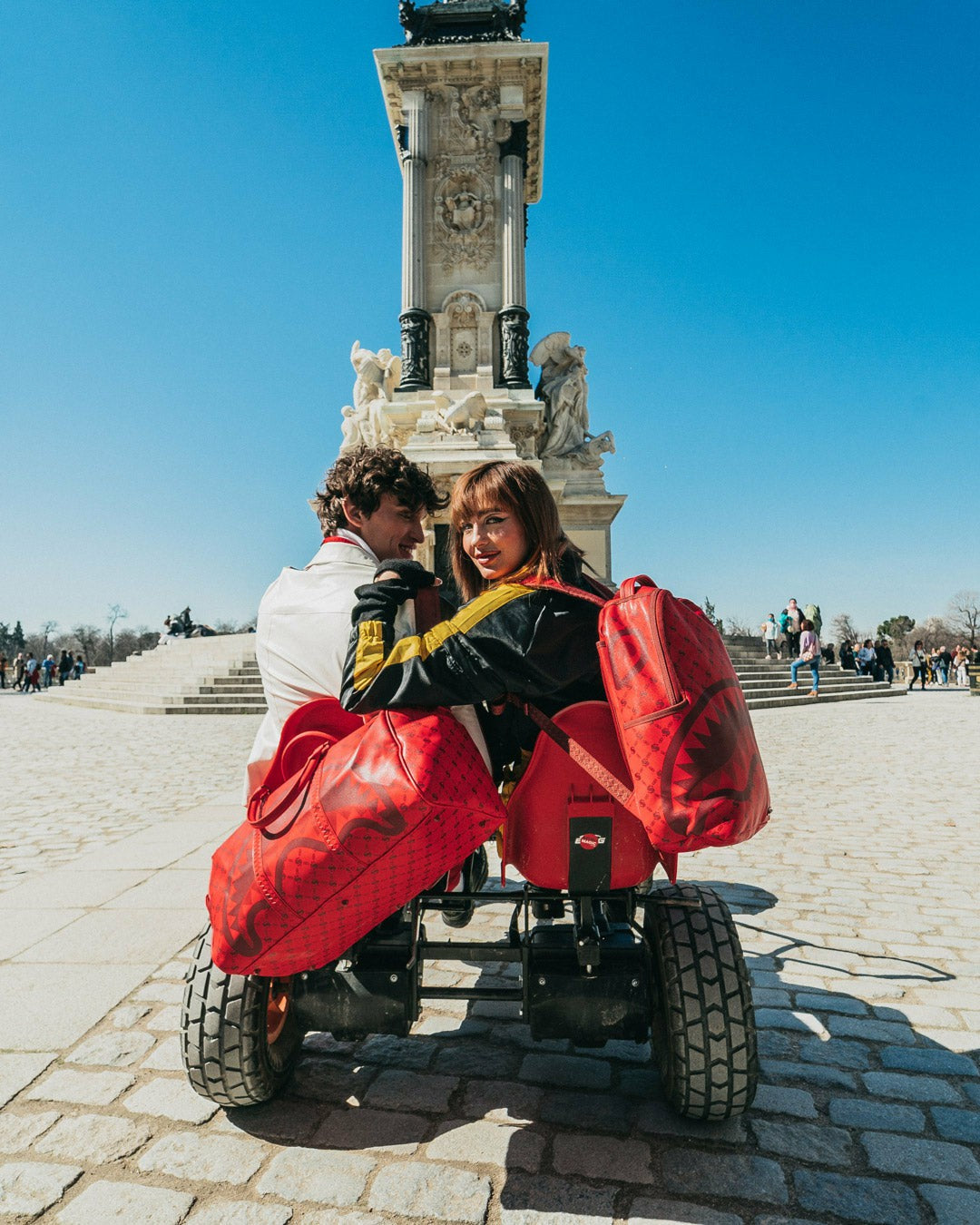 MONEY PATTERN BRICK DUFFLE | Sprayground Limited Offer