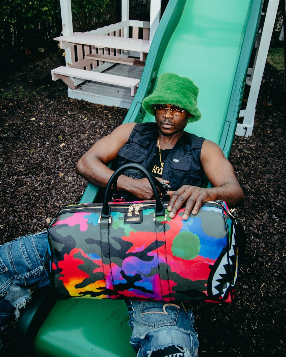 CAMOBURST EMPEROR DUFFLE | Sprayground Bargain