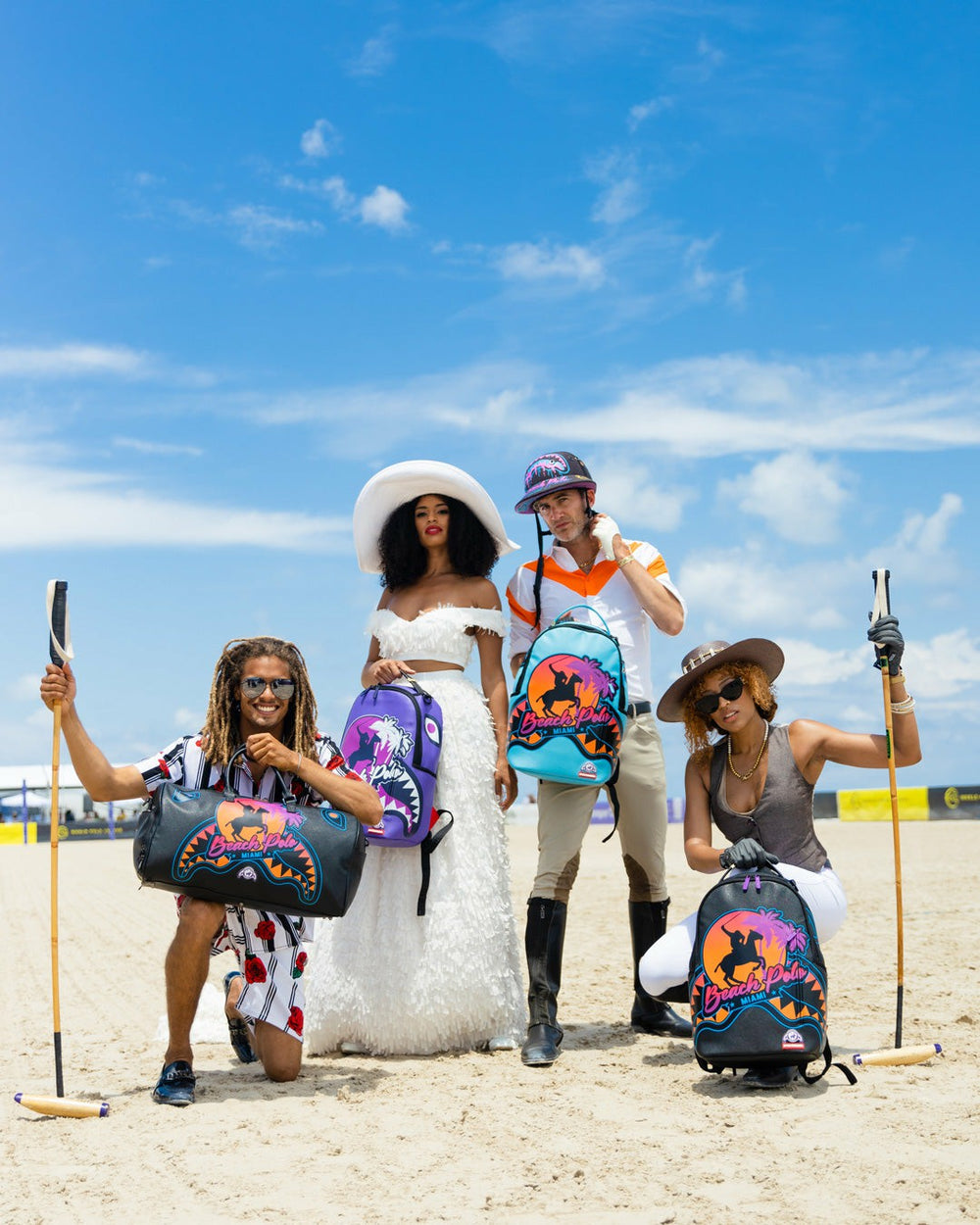 MIAMI BEACH POLO COLLAB DUFFLE (BLACK) | Sprayground Savings