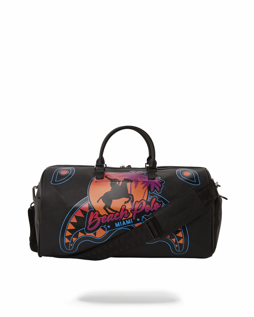 MIAMI BEACH POLO COLLAB DUFFLE (BLACK) | Sprayground Savings