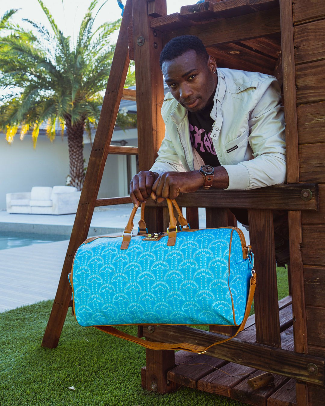 ILLUCHAINS TURQ DUFFLE | Sprayground Exclusive Deal