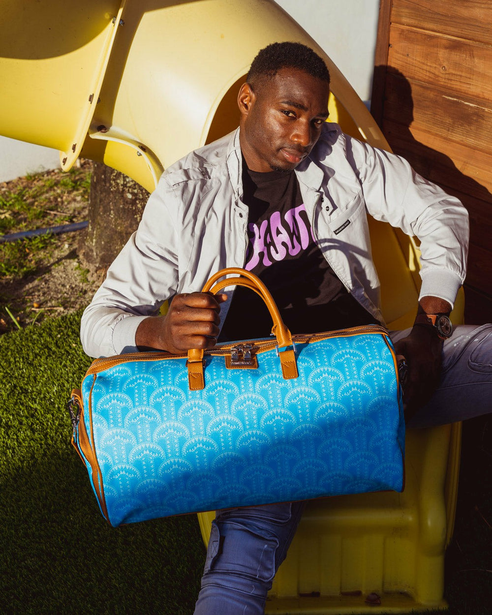 ILLUCHAINS TURQ DUFFLE | Sprayground Exclusive Deal