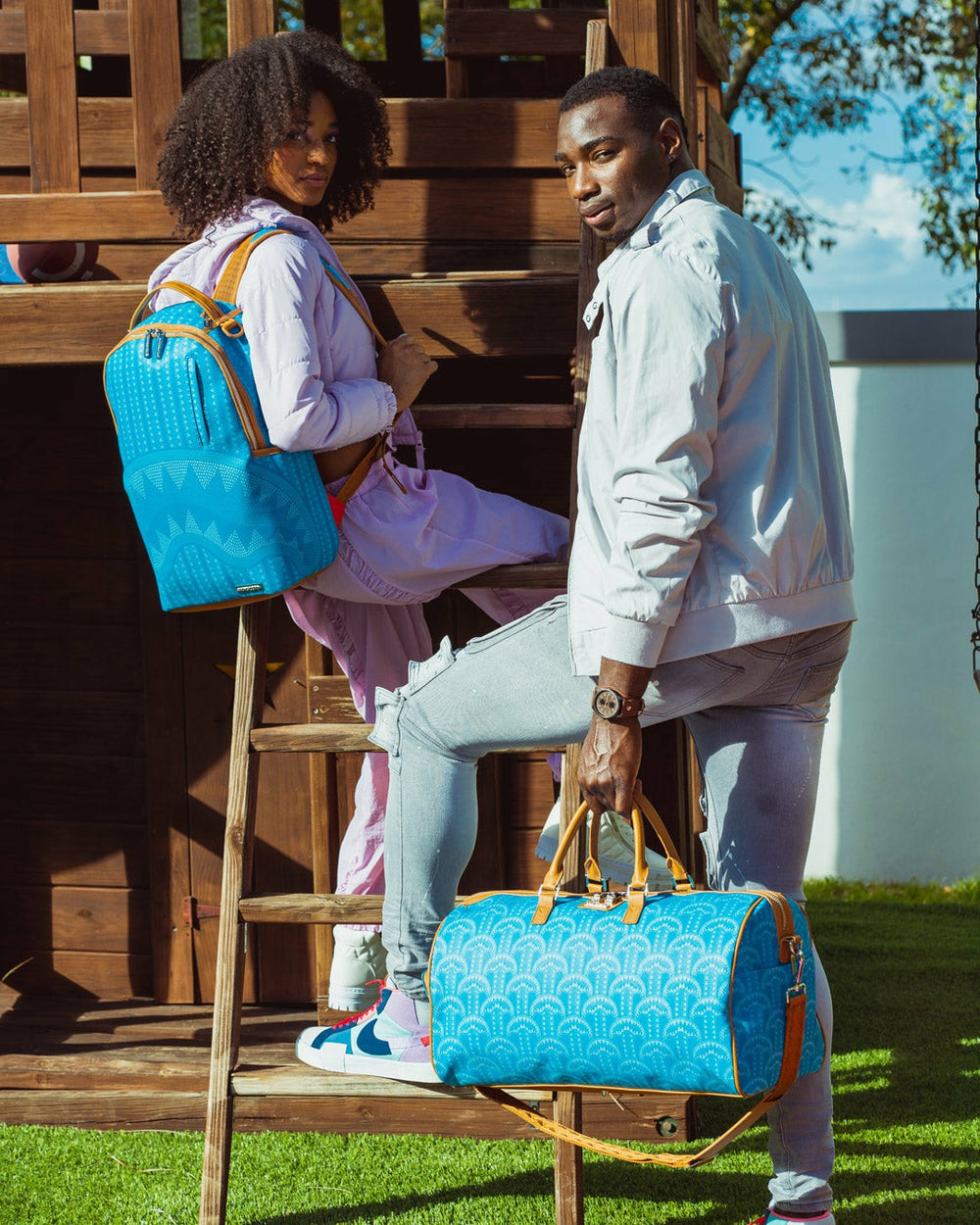 ILLUCHAINS TURQ DUFFLE | Sprayground Exclusive Deal