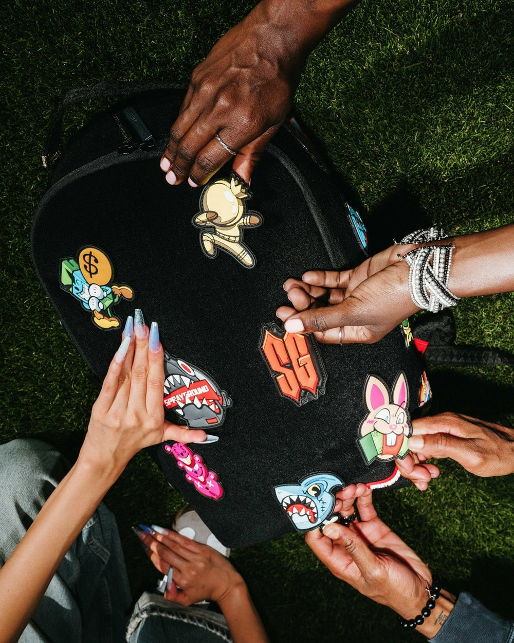 STUCK ON YA - VELCRO PATCH BACKPACK | Sprayground Discounted