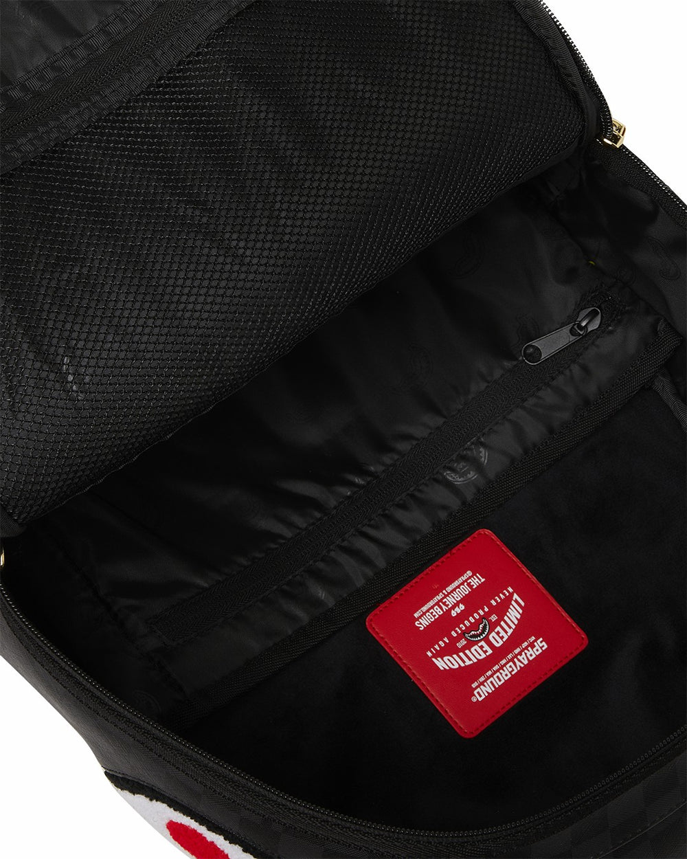 LIGHTS OUT SHARKS IN PARIS CHENILLE SHARK BACKPACK | Sprayground Special Offer