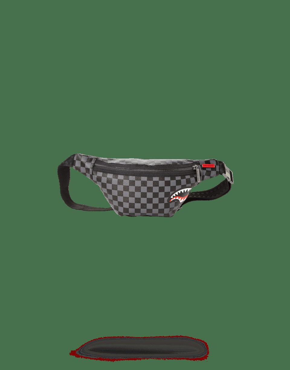 SHARKS IN PARIS (BLACK CHECKERED EDITION) CROSSBODY | Sprayground Bargain