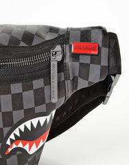 SHARKS IN PARIS (BLACK CHECKERED EDITION) CROSSBODY | Sprayground Bargain