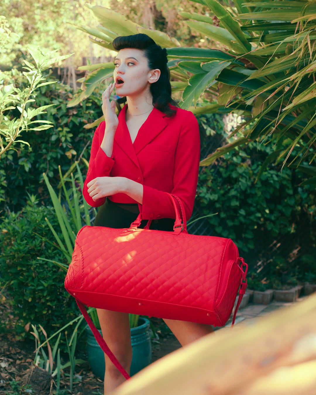 RED RIVIERA EMPEROR DUFFLE | Sprayground Outlets