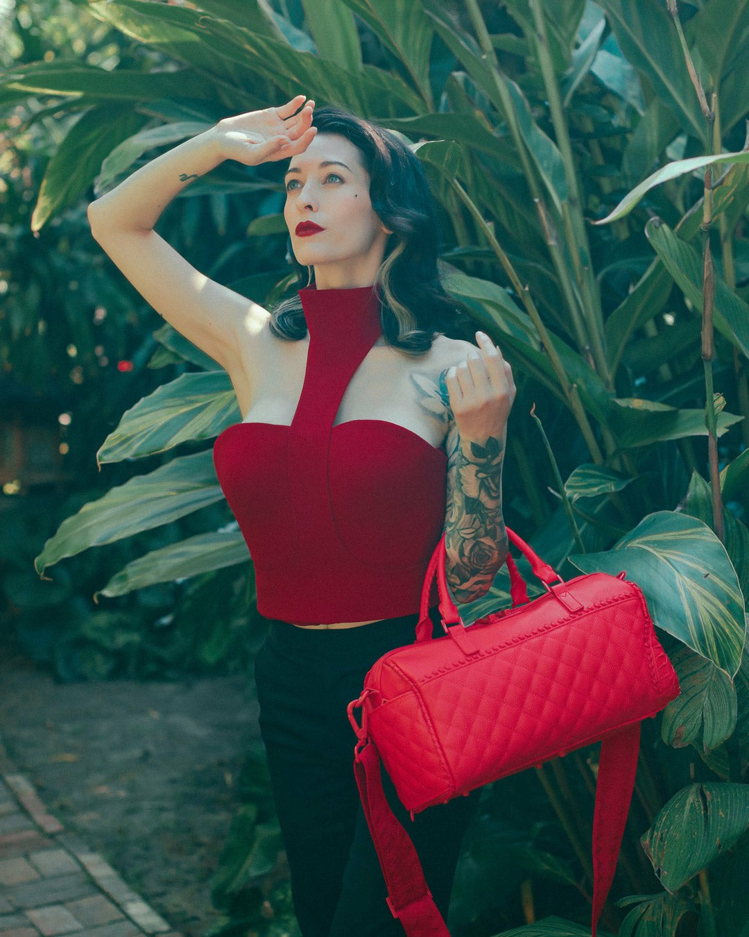 RED RIVIERA MINI DUFFLE | Sprayground Bargain